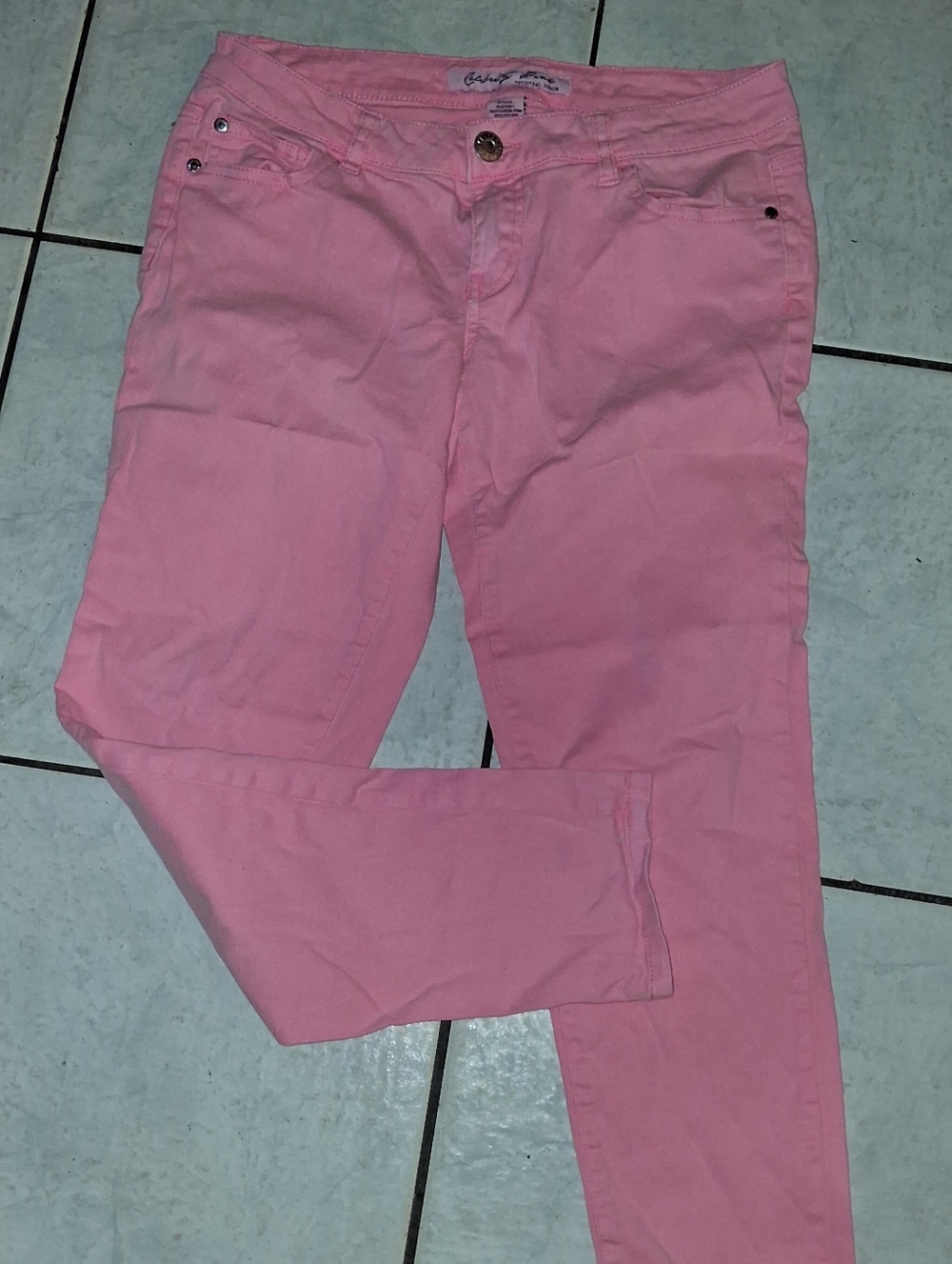 Celebrity Pink Light Pink Slim Denim Pants